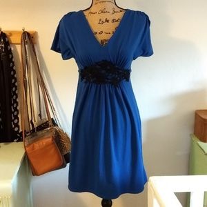 My Michelle Small Empire Waist Blue Dress